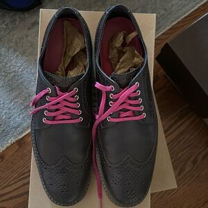 Cole Haan men’s wingtip Oxfords Charcoal Grain leather. Worn few times. Ex cond